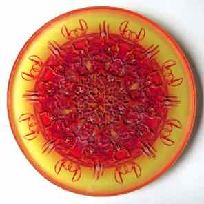 4 INCH
ROUND GLASS COASTERS
YELLOW ORANGE 1